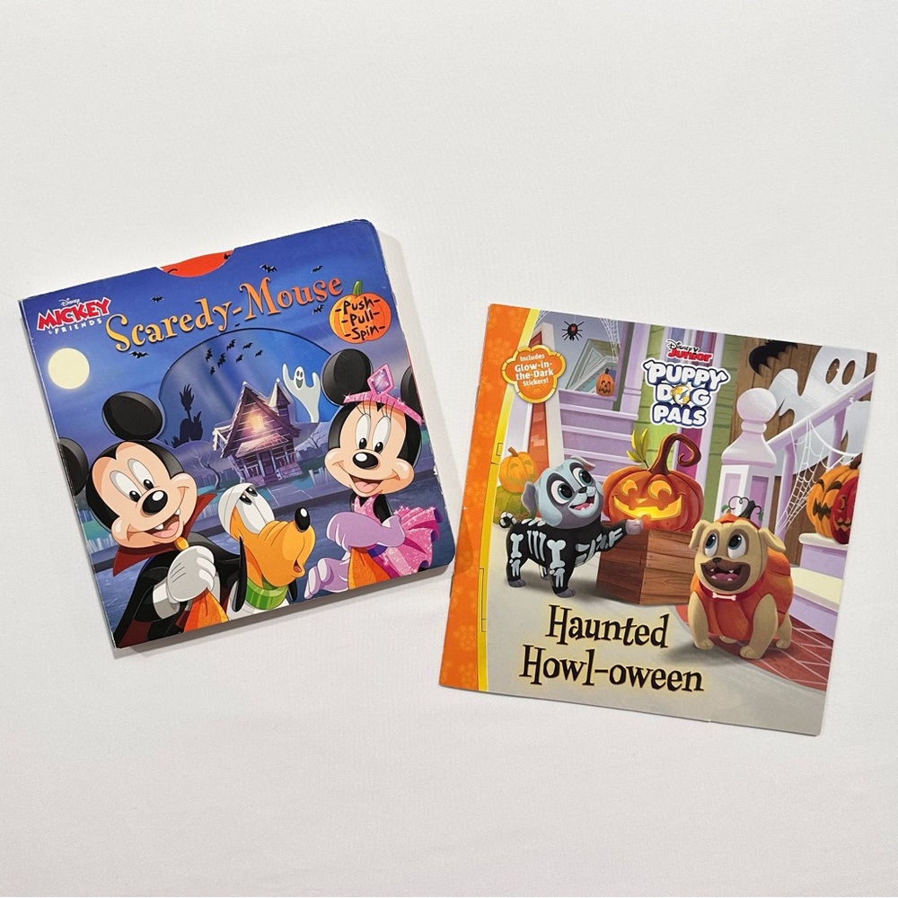 Disney Mickey Mouse & Puppy Dog Pals Halloween Book Bundle